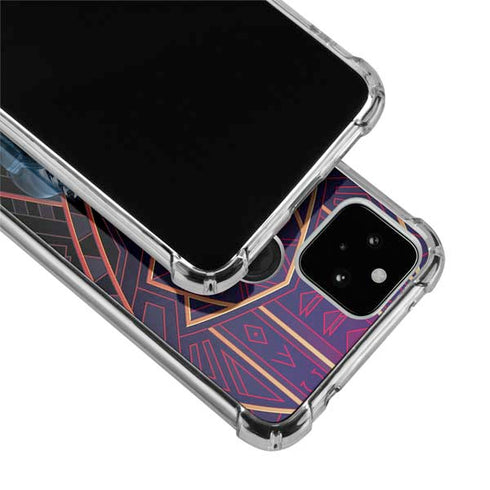 Marvel Black Panther Wakanda Salute Google Pixel 5 Clear Case